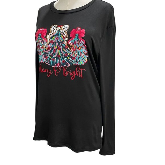 Stencil Merry Bright Christmas Tree Top XL Holiday Winter Comfy Cozy Festive - Picture 4 of 8